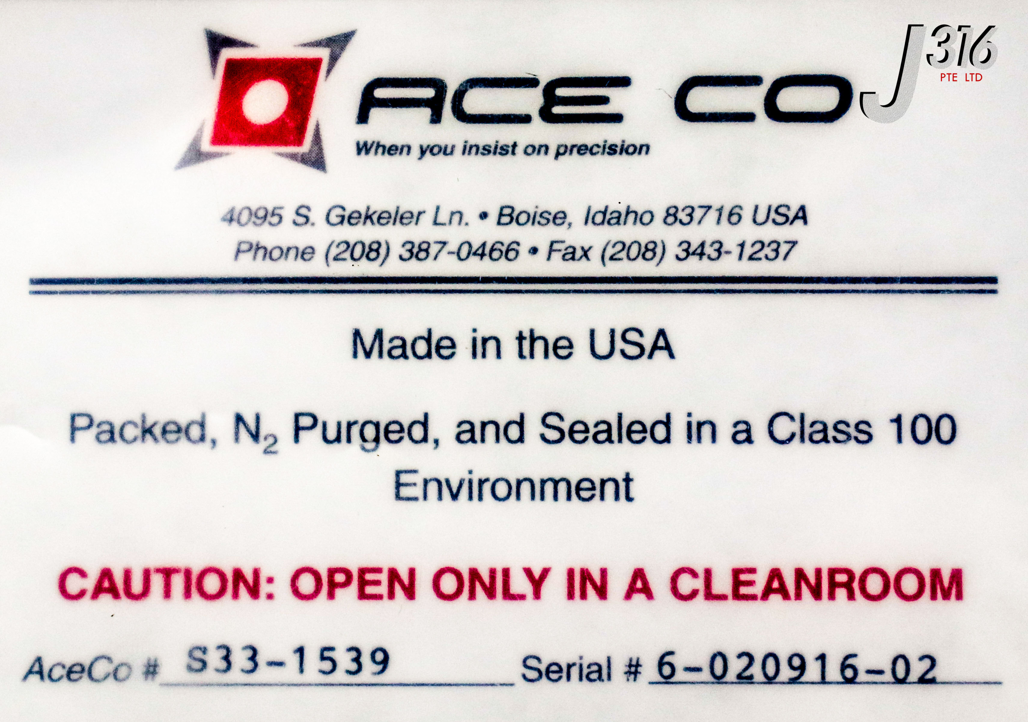23759 ACECO Y2O3 COATED DEPO TEL OXIDE ALT SOURCE (NEW) S33-1539